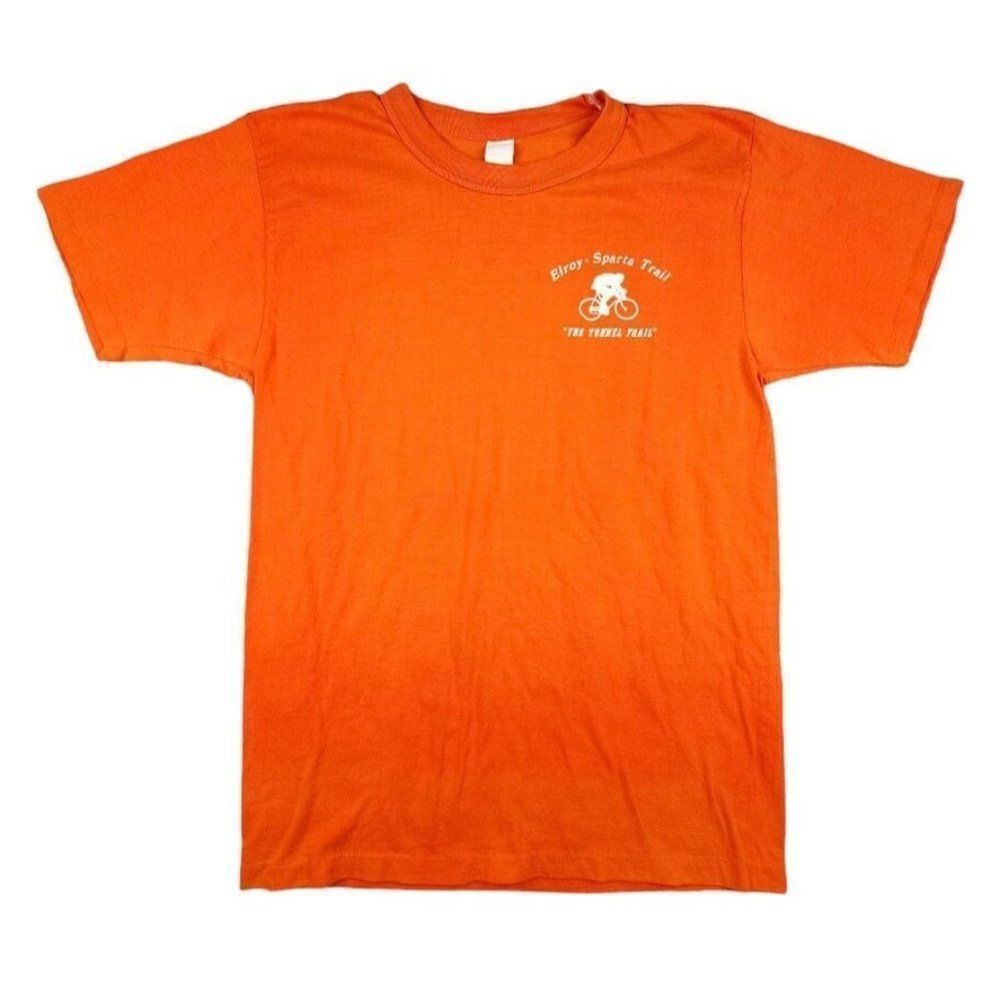Vintage Elroy Sparta Trail T Shirt Mens Size Small 80s The Tunnel Trail Cycling